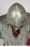  Photos Medieval Knight in mail armor 7 Historical Medieval Soldier head helmet mail hood 0009.jpg